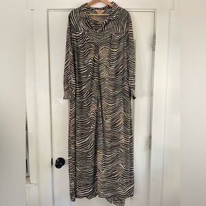 Incredible Vintage 60s Seamprufe Caftan/House Dress